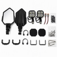 Rétroviseurs latéraux UTV à fixation modulaire pour ATV SxS, montage sur barre de protection, couleur personnalisée, emballage et impression de logo – Vente directe usine