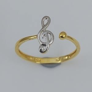 Elegant Yellow Real Gold Women <b>Ring</b> With Radiant Glossy Finish <b>Crafted</b> For Sophisticated Fashion Looks Wedding Functions Jewelry - Product Image 1