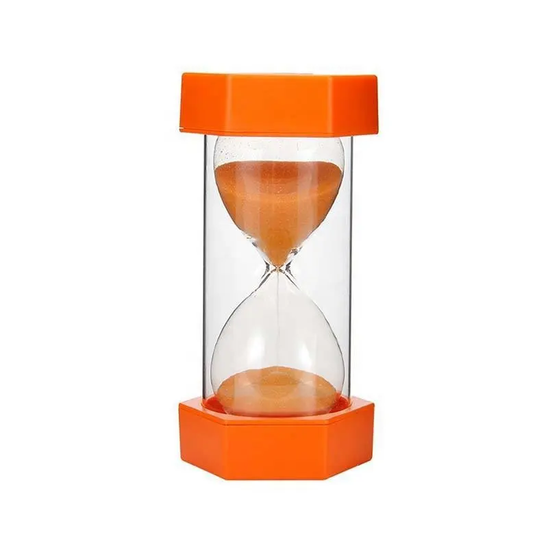 Reloj de arena personalizado, reloj de arena colorido, temporizador de arena de cristal, temporizador de cocina, juego infantil, juguete, reloj de arena de cristal