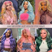 Perruque Lace Front 613 en Cheveux Humains, Densité 200, Perruque Lace Front 613 en Cheveux Humains, 30 Pouces, Ondulée, Blonde, pour Femmes Noires