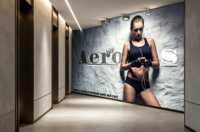 Papier peint mural 3D personnalisé pour salle de sport, motif fille sportive, pour fond de réception, décoration murale commerciale, revêtement mural pour salle de sport