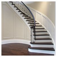 Escalier pliant en acier et bois Prima PR-S5464 pour usage intérieur en villa - Design moderne, construction en bois massif et métal