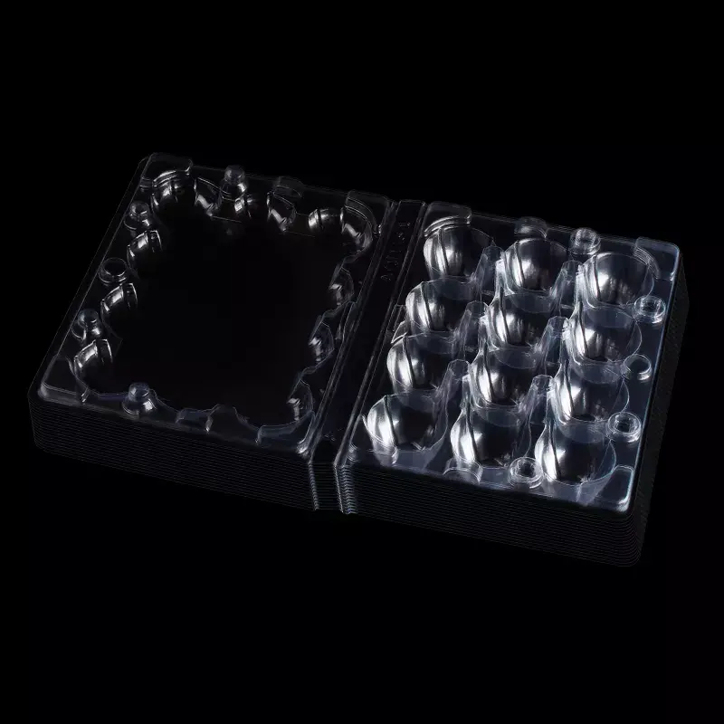 Высококачественный Индивидуальный размер 18 20 30 отверстий одноразовый прозрачный пластиковый лоток для перепелиных яиц