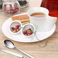 Infuseur à thé en maille d'acier inoxydable de qualité alimentaire, réutilisable et portable, pour thé en vrac et herbes, idéal pour la maison, la cuisine, les tasses et les théières
