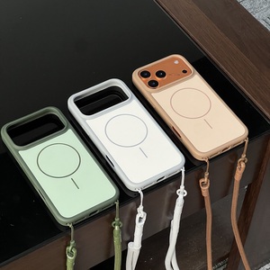 <span class=keywords><strong>Coque</strong></span> de protection en TPU souple pour <span class=keywords><strong>iPhone</strong></span> 17 Pro/17 Pro Max, étui magnétique <span class=keywords><strong>avec</strong></span> sangle d'épaule réglable et cordon de téléphone portable - Product Image 5