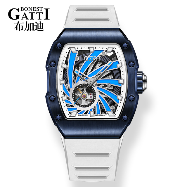 Bonest Gatti High Quality Watch Manufacturers Mens Skeleton Watch Automatic Mechanical Watch BG9902-A1
