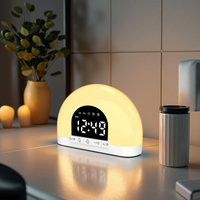 Réveil intelligent à lumière du soleil, lampe de table avancée, horloge-lumière pour enfants et adultes, chambre à coucher, OEM ODM personnalisé, vente chaude