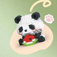 Gros mignon Panda Animal bloc de construction jouets ours brique Puzzle éducatif Kits de bricolage pour enfants cadeaux
