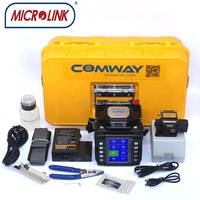 Nouvelle soudeuse à fusion de fibre optique Comway C10S FTTH à 6 moteurs, alignement de cœur, monomode/multimode, authentique