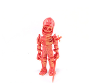 Figura de Acción de Soldado Esqueleto Impresa en 3D, Modelo de Guerrero Caballero Articulado, Material PLA, Decoración Gótica, Regalo de Escritorio al por Mayor