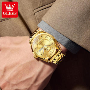 3666 Wholesale Design Brand Oem Custom logo Business <b>Watch</b> <b>Arabic</b> Numerals Stainless Steel Man Quartz Wristwatch - Product Image 2