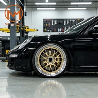 Jantes en alliage Maxtera forgées sur mesure en 3 parties, style E88, pour voitures particulières Porsche 911, BMW M2, M3, M4, Golf, Audi, WRX STI, BRZ, GR86