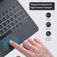 Clavier Magique pour iPad Pro 11 (1ère/2ème/3ème/4ème génération), iPad Air 11 pouces (M4 2026/M3 2025/M2 2024) et iPad Air 10,9 pouces (5ème et 4ème génération)
