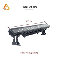 Projecteur mural linéaire professionnel 18x18W LED IP65 pour extérieur – Lot de 18