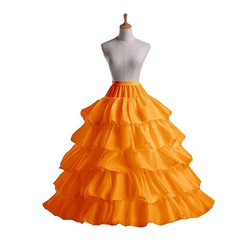 red petticoat for wedding dress Orange and white wedding dress