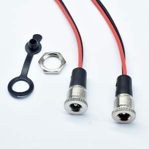 IP68 Номинальная водонепроницаемая панель крепление DC разъем питания переборка Кабельная сборка для разъемов DC розетка для DC разъемы - Product Image 4