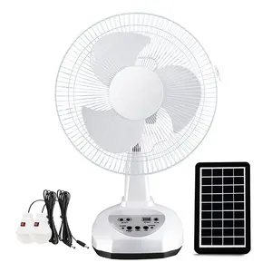 2024 Burst 12-inch Solar Fan Set Charging Fan Lamp Long Endurance Wind Outdoor Fan