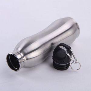 Bouteille d'eau de sport et de voyage 500ml 750ml en acier inoxydable 304, finition brillante, forme de gourde personnalisée pour le cyclisme - Product Image 2