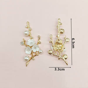 Branche de style fleur de prunier de la nouvelle mariée de style ancien de Lutin, tige d'arbre, fleur et accessoire de bijoux incrustés de diamants alliage de bricolage - Product Image 3