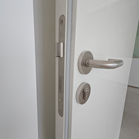 Porte battante pour salle blanche d'hôpital - Porte de purification médicale intérieure en acier durable, résistante à l'eau et non poreuse, pour centre commercial et restaurant