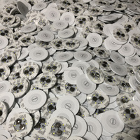Logo personnalisé LED dessous de verre rond Flash tasse tapis bouteille autocollant lumières pour vin liqueur bouteille boissons fête Bar fête