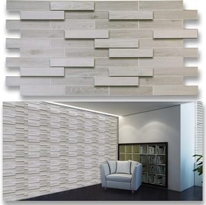 Panneaux muraux <span class=keywords><strong>3D</strong></span> thermoformés ignifuges en gros d'usine, décoration murale intérieure moderne autocollante en vrac - Product Image 5