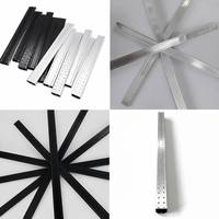 Profilé d'espacement en aluminium durable, multi-modèles, moderne, avec pliage intégré pour verre de porte et de fenêtre, personnalisable OEM/ODM