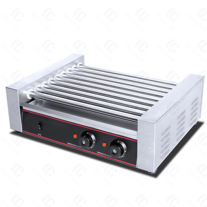 Suministro de alimentos para aperitivos, <span class=keywords><strong>parrilla</strong></span> de tambor, calentador de máquina para perros calientes, <span class=keywords><strong>parrilla</strong></span> giratoria automática para salchichas para perros calientes - Product Image 1