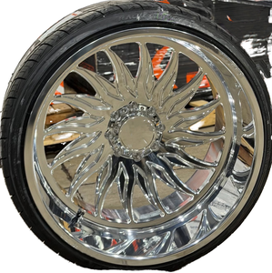 Nouvelles jantes de camion forgées super profondes 22x12 22x14 24x12 24x14 26x16 pouces, finition chrome poli, forgées 8x200 8x180 8x6.5 - Product Image 1
