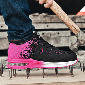 Zapatos de trabajo de seguridad de punto ligero para deportes de invierno para mujer, duraderos, antideslizantes, antiperforación, características protectoras, Material superior de piel - Product Image 5