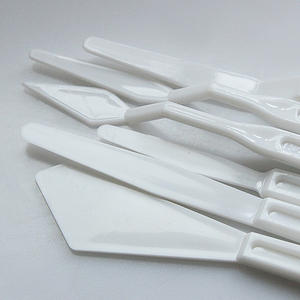 Xinbowen الساخن لوازم الفنون والحرف الأبيض 6 قطعة من البلاستيك سكين اللوحة لوحة سكين - Product Image 6