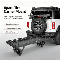 Support de pneu de secours 6021 pour pneus de 30 à 40 pouces, support de porte-bagages arrière pour SUV tout-terrain