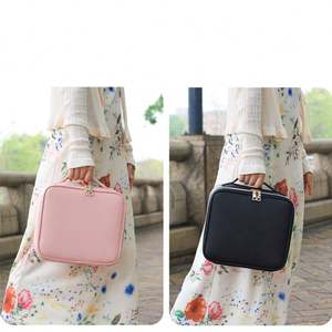 Professional High Quality <b>Large</b> Custom Logo <b>Bag</b> Portable Traveling <b>Makeup</b> <b>Bag</b> Cheap Small Leather <b>Makeup</b> Travel <b>Bag</b> - Product Image 2