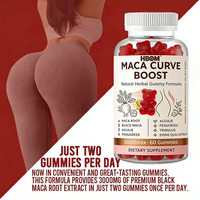 Gummies Black Maca Plus OEM ODM pour des fesses volumineuses et des courbes extrêmes, racine de Maca noire pour améliorer la vitalité chez les hommes et les femmes, booster des fesses