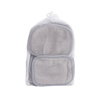 Esun Chiffon démaquillant en flanelle ultra doux Technique tissée Coussinets faciaux lavables et réutilisables pour tous les types de peau