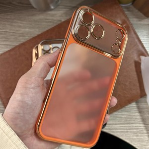 Cover Protettiva in TPU con Bordo Placcato, Protezione Rimovibile per Fotocamera, Custodia Opaca per iPhone 17 Pro Max 16 15 - Product Image 2