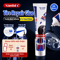 Adhésif de réparation de pneus Nianlida 50 ml, étanche, pour pneus de voiture, de vélo et de moto - Réparation des fissures latérales et des crevaisons