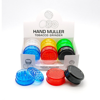 Vente en gros échantillon gratuit broyeur d'herbes sèches avec logo personnalisé 60*26mm 3 parties en plastique fabricant broyeur de tabac