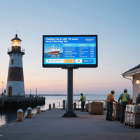 RAYBO Extérieur Fixe Bord De Mer Colonne Écran Étanche HD LED Mur Vidéo P5 P6 P8 P10 Écran D'affichage pour Panneau D'affichage