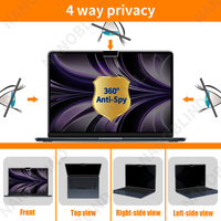 NANOBLIND 4 voies anti-espion Protecteur d'écran magnétique Filtre de confidentialité 360 degrés anti-éblouissement mat pour Macbook Air 13.6inch M2