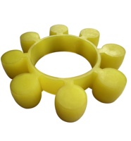 Nouveau couplage octogonal de bloc en caoutchouc tampon fleur de prunier pour les industries de la construction avec composant moteur central