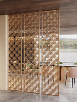Le plus populaire : Cloison de séparation murale en acier inoxydable avec motif 3D doré, panneau de séparation murale, cloison métallique, séparateur de pièce