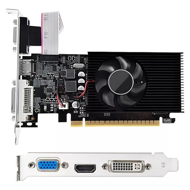 New GT730 4GB Independent Graphics Card GDDR3 Fan Ready-To-Use Half-Height PCI Express 4.0 16X