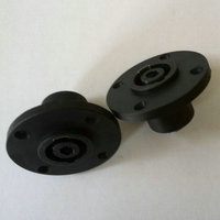 Connecteur Jack Speakon Rond 4 broches (4P) et 8 broches (8P) avec Contact Nickelé et Boîtier ABS, Certifié CE pour Usage Commercial