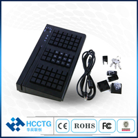 Keyboard POS Berkualitas Tinggi 66-Tombol USB PS2 yang Dapat Diprogram untuk Sistem POS Supermarket KB66M