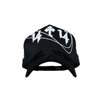 Casquette de baseball en daim classique à 5 panneaux, visière incurvée, logo brodé 3D, taille ajustable, pour femmes et hommes