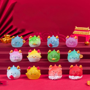 Sets de Juguetes en Miniatura, Muñecos del Año Nuevo del Dragón, Miniaturas para Jardín, Adornos para Casa, Escritorio, Coche, Decoración Bonita para el Hogar y Bonsái - Product Image 1