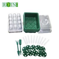 Kit de plateau de démarrage de semis de germination à 12 cellules personnalisé Blister jardin pépinière plateau de plantation de graines de plantes avec dôme élèvent des lumières