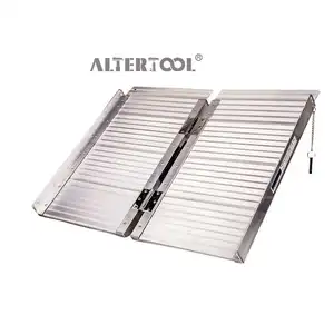 Hoge Kwaliteit Ce Standaard Koop Laden Opvouwbare Drempel Aluminium Fiets Platform Handicap Voor Rolstoel Aluminium Rolstoel Oprit