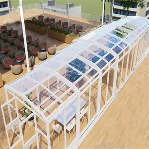 Y-TOP 2023 fabrika modern tasarım güneş odası katlanabilir sunroomlar 4 sezon polikarbonat geri çekilebilir sunroom